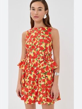 Gabriela Dress Red Rose